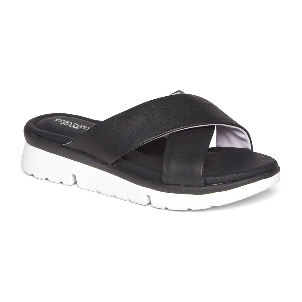 Sandalias Rockport Mujer Mexico - R-Evolution Negros - VSCHM7654